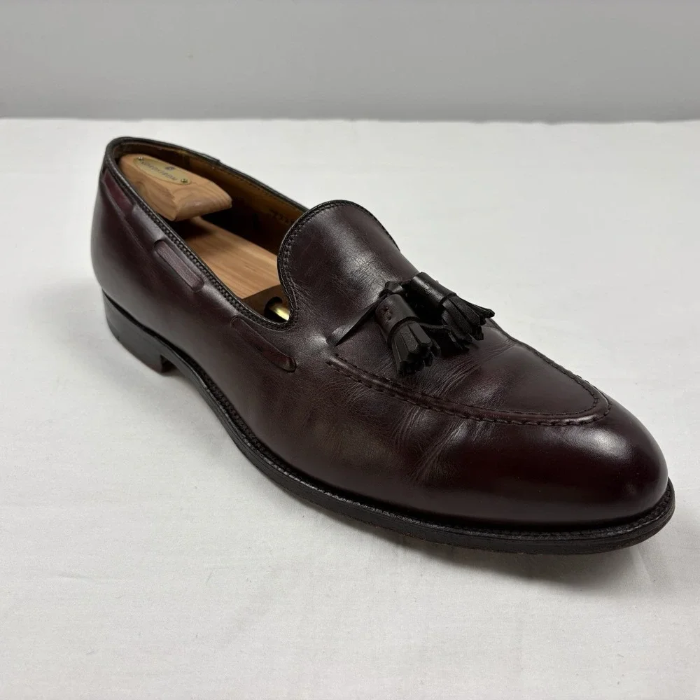 Alden Tassel Slip-On Loafers Burgundy Leather Sz 13 B/D Made in USA 663 EUC